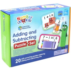 LEARNING RESOURCES- KIT D'ADDITION ET DE SOUSTRACTION NUMBERBLOCKS, MA pas cher