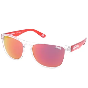 Lunettes de soleil mixte SUPERDRY Cristal SDS ROCKSTAR 186 54/17 Rouge pas cher