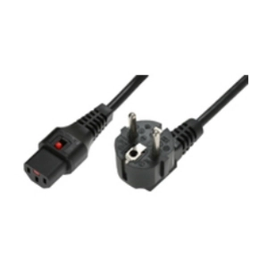 MicroConnect EL182S Câble d'alimentation Noir 2 m Mâle/Femelle pas cher