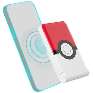 Otl Technologies Batterie Externe Magnetic Pokemon Pokeball With Stand Usb-c 15w 5.000mah pas cher
