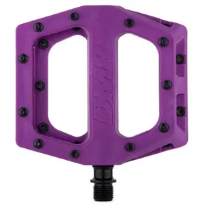 Pédale DMR V - Violet/Blanc - Plate-forme concave - Homme pas cher