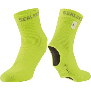 Comparateur de prix : SEALSKINZ Surchaussettes de cyclisme imperméables Thetford unisexes pour toutes les saisons, jaune fluo, XXL