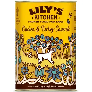Lily's Kitchen Hondenvoer Nat Casserole Kip & Kalkoen - 400 gr pas cher
