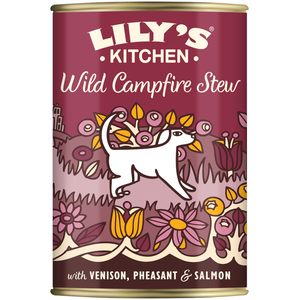 12x400g Menus sans céréales Lily’s Kitchen gibier, faisan, saumon pour... pas cher