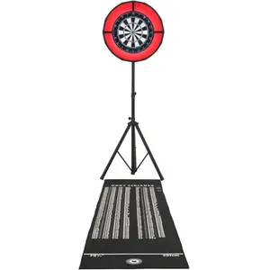 Ensemble de Cible de Fléchettes en Sisal Anneau LED Couronne Autorépar... pas cher