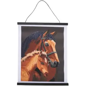 OZ International Kit Crystal Art poster à diamanter Cheveaux pas cher