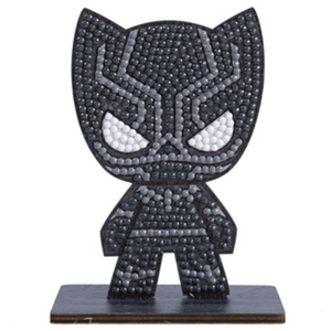 Kit Diamond Painting - Figurine Black Panther - 11 cm - Blanc pas cher