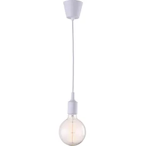 PRIVATEFLOOR Lampe Ampoule Pendante Edison - Silicone Blanc pas cher