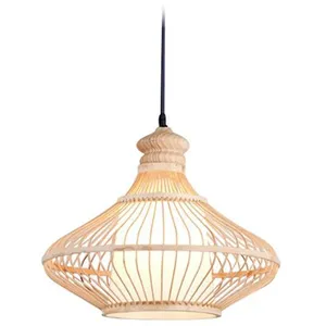 PRIVATEFLOOR Plafonnier Amazona Design Boho Bali - Bambou Bois Naturel
