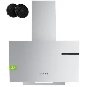 CIARRA VMS6765A - A+ 580 m³/u Schuine Afzuigkap 60 cm Wandkap met LED Recirculatie & Luchtafvoer RVS
