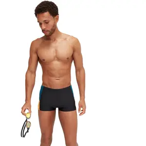 Speedo Dive Aquashort Zwart/Blauw Heren Sportzwembroek - Maat 4 pas cher