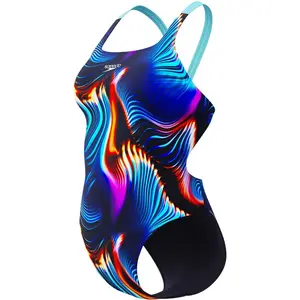 Speedo Maillot De Bain Sublimation Printed Leaderback pas cher
