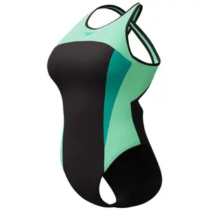 Speedo Maillot De Bain High Neck Splice Cross Back pas cher