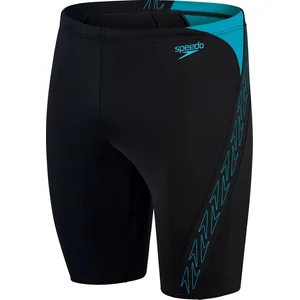 Speedo Hyper Boom Splice Jammer Zwart/Blauw Heren Sportzwembroek - Maat 5 pas cher