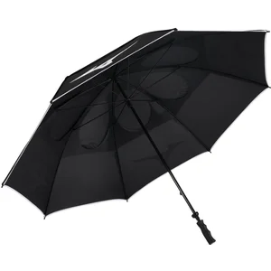 Mizuno Tour-25 Twin Canopy 64 Inch Golfparaplu - ZwartVendu parbol