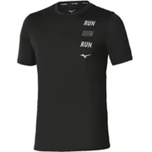 Mizuno Core Run T-shirt Met Korte Mouwen Zwart L Man
