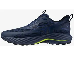 Mizuno, Hommes, Chaussures de course à pied, Herren-Laufschuhe Wave Rider GTX 3 (44.5), Bleu, Jaune pas cher