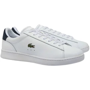Lacoste Lacoste - Basket Homme En Cuir Carnaby Set - Blanc pas cher