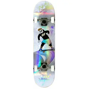 Enuff Skateboard Skully Hologram White pas cher