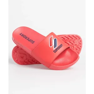 Tongs Superdry F3 - Femme - Rouge Varsity - Textile pas cher