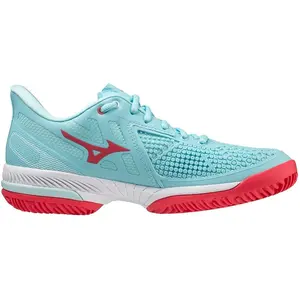 Mizuno Tennisschoen Padelschoen Wave Exceed Tour 5 CC Dames Blauw pas cher