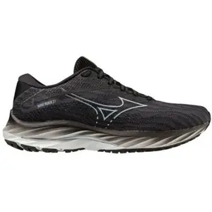 Mizuno Wave Rider 27 Femme course à pied, Ébène Screst noir, 38 EU pas cher