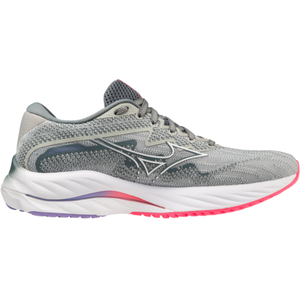 Mizuno Wave Rider 27 Femme course à pied, Pblue Blanc H Vpink, 42 EU