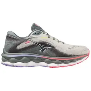 Chaussures de Course - MIZUNO - Sky 7 Donna - Gris - Pearl blue / white / high-vis pink - Régulier pas cher