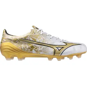 Mizuno Alpha Elite Md Voetbalschoenen Wit,Goud EU 45 pas cher