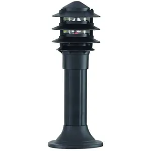 SEARCHLIGHT Outdoor Posts - Borne d'extérieur à 1 lumière sur piédestal noir IP44,... pas cher