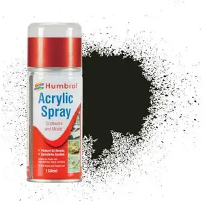 Humbrol Hobbyverf Acrylverf - #163 Dark Green - Satin - Acryl spray Verf spuitbus - 150 ml