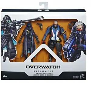 Hasbro Figurine Ana Amari & Soldat 76 Ultimates Set 2 Overwatch 15 Cm
