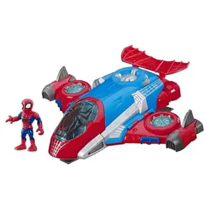 Figurine Marvel Super Hero Adventures Spider-Man et son VéhiculeVendu parcdiscount