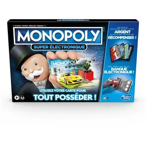 Jeu classique Hasbro Gaming Monopoly Super électronique pas cher