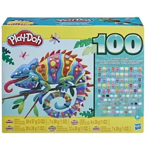 Play-Doh Wow Coffret 100 couleurs, inclut 100 pots de pâte à modelerVendu parcdiscount
