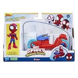Hasbro Spidey et Ses Amis Extraordinaires, Figurine Spidey avec Moto pas cher
