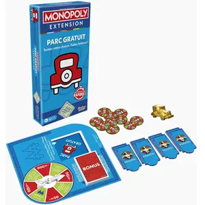 Hasbro Monopoly, EXTENSION Parc gratuit (jeu Monopoly classique requis pour jouer) - Version française pas cher