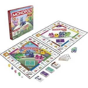 Hasbro Monopoly Junior Square 2 In 1 pas cher