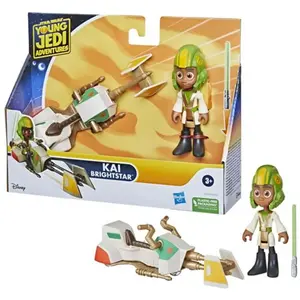 Hasbro Star Wars Les Aventures Des Petits Jedi Kai Brightstar Et Speeder Bike pas cher