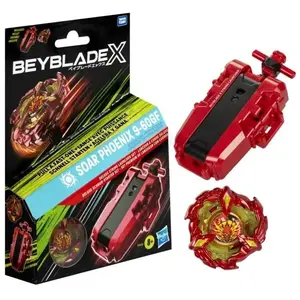 Jeu de plein air Beyblade X Lanceur à corde Deluxe Soar Phoenix 9-60GF pas cher