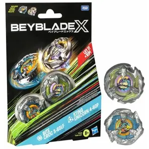 Hasbro Beyblade X Dual Pack Bite Croc 3-60lf Et Sting Unicorn 4-60p pas cher