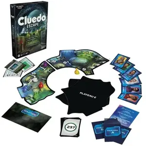 Jeu d'enquête Hasbro Gaming Cluedo Escape L'exposition universelle pas cher
