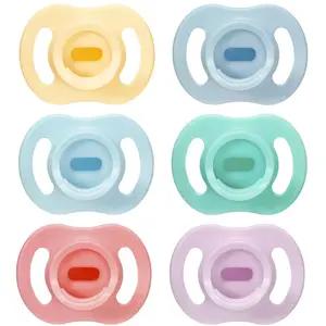 Tommee Tippee, Tétine, Silikon-Schnuller, ultraleicht, 6-18 Monate, 2 Stück - verschiedene Farben (2x, 6 - 18 Mois) pas cher