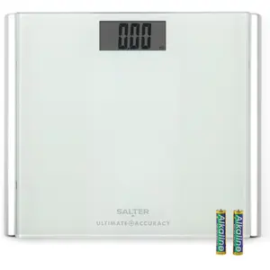 Salter Pèse-personne numérique Ultimate Accuracy, pesage électronique pour la maison, mesure au 50g, gestion précise du poi 9009 WH3 pas cher