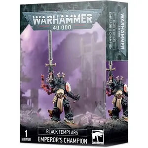 Games Workshop Warhammer 40k - Black Templars Le Champion de l'Empereur (FR) 99120101366 Noir pas cher