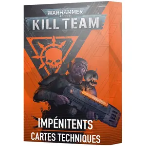 Games Workshop Cartes Techniques Kill Team : Impénitents (Français) pas cher