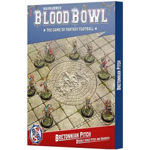 Games Workshop Blood Bowl - Seconde Saison : Bretonnien Pitch & Dugouts pas cher