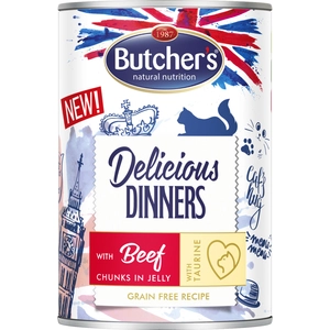 Butcher's Delicious Dinners 24 x 400 g pour chat - boeuf pas cher