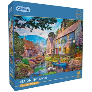 Gibsons - Tea on the River (door Dominic Davison) - 500 stukjes 48×34cm (b×h) - Legpuzzel voor volwassenen pas cher
