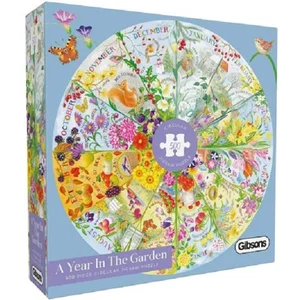 Gibsons - A Year in the Garden (door Claire Comerford) - 500 stukjes 49×49cm (b×h) - Legpuzzel voor volwassenen